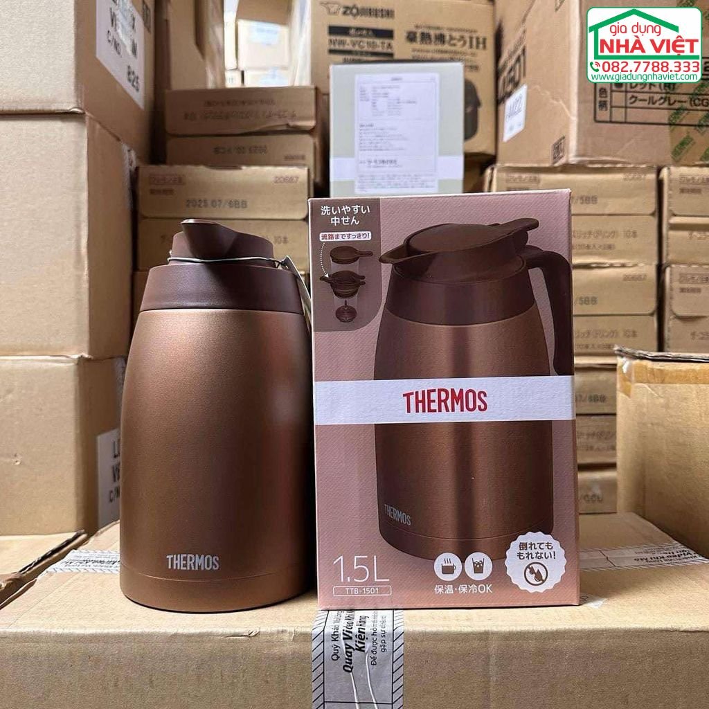 Bình giữ nhiệt chân không để bàn bằng thép không gỉ 1.5L Thermos TTB-150115.jpeg