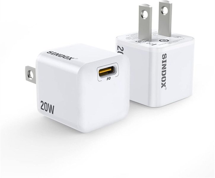 Củ sạc nhanh PD 20W hãng SINDOX , công nghệ GaN (Amazon Mỹ).jpeg