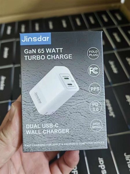 Củ Sạc Nhanh 65W GaN - 2 cổng C - hãng Jinsdar Dual USB C (Hàng Amazon Mỹ).jpeg