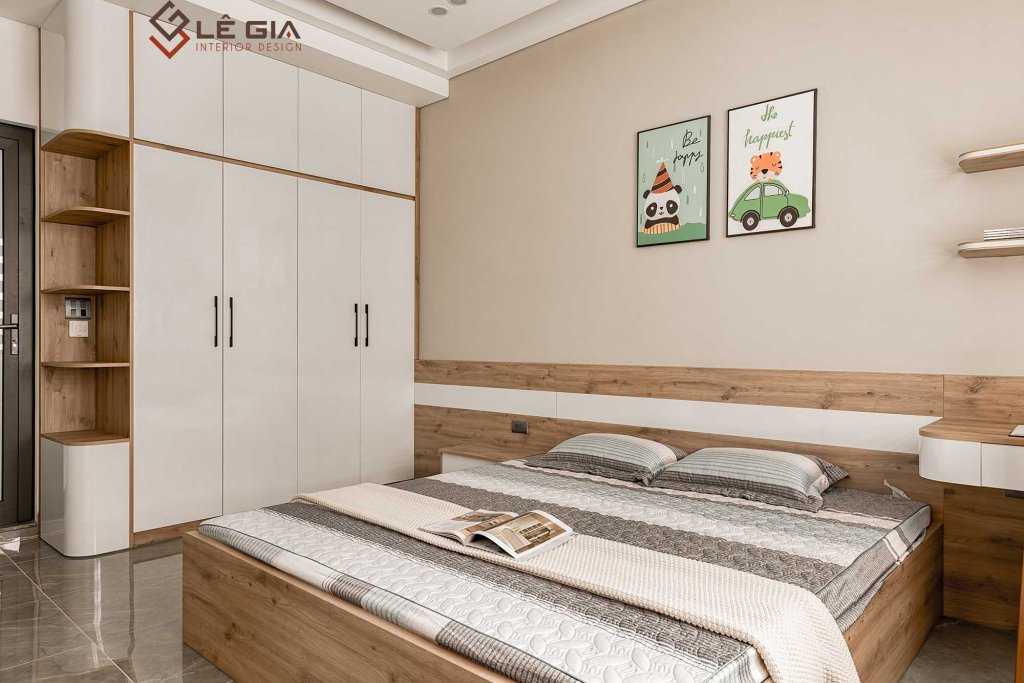 Hình ảnh thi công nội thất biệt thự thực tế anh Hiệp Lideco - Phòng ngủ con (1).jpg