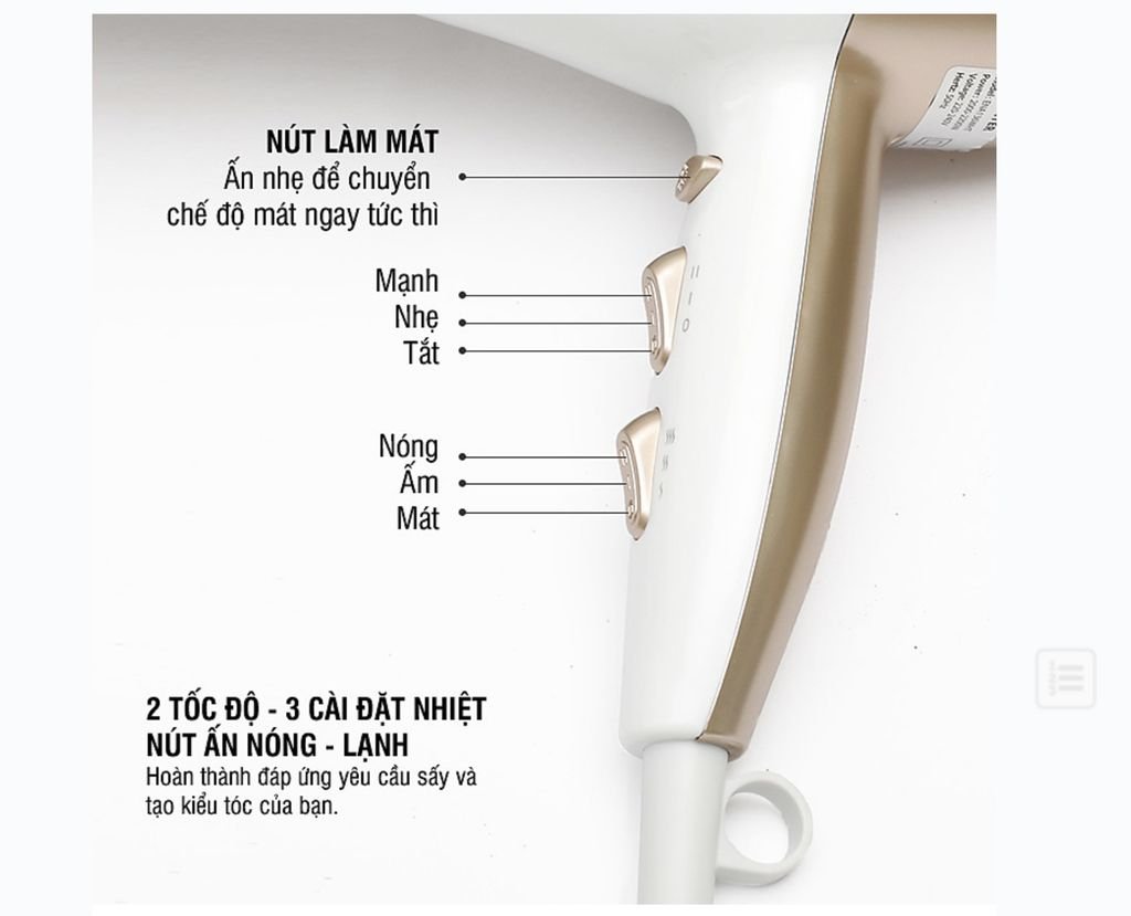 Máy sấy tóc công suất 2200W 3 chế độ nhiệt LocknLock ENA136WHT5.jpg