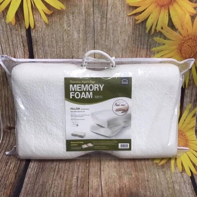 Gối Memory Foam 2 đầu thấp cao tốt cho đau cổ vai gáy LocknLock HLW1134.jpg