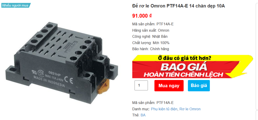 Đế rơ le Omron PTF14A-E 14 chân dẹp 10A.PNG