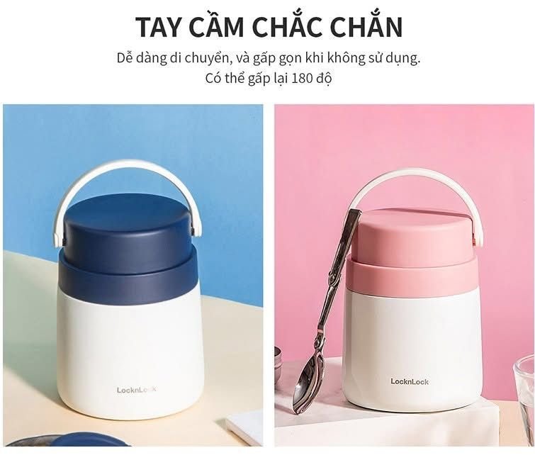 Hộp ủ cháo giữ nhiệt mang đi có quai xách 700ml LocknLock LHC80426.jpg