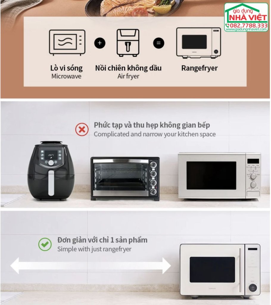 Lò chiên không dầu kết hợp lò vi sóng 22L Locknlock Rangefryer EJF294IVY7.jpg