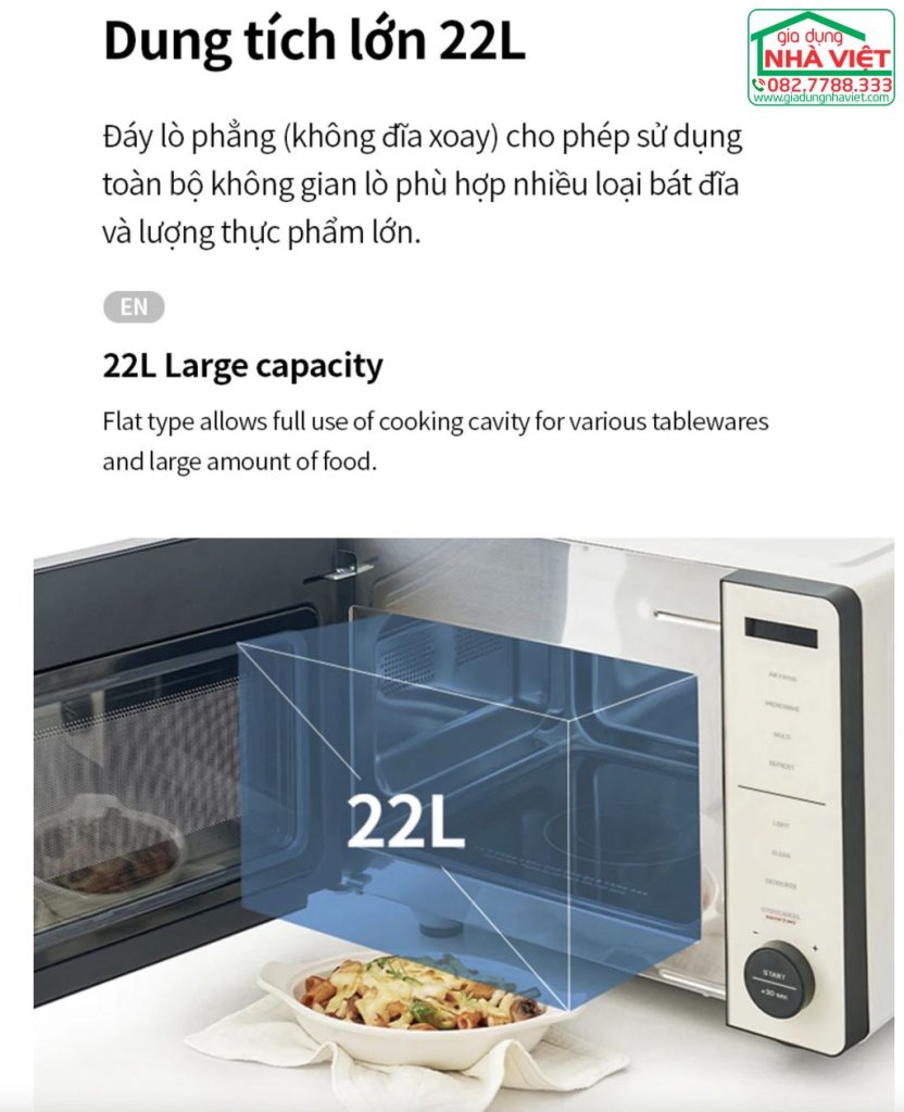 Lò chiên không dầu kết hợp lò vi sóng 22L Locknlock Rangefryer EJF294IVY12.jpg