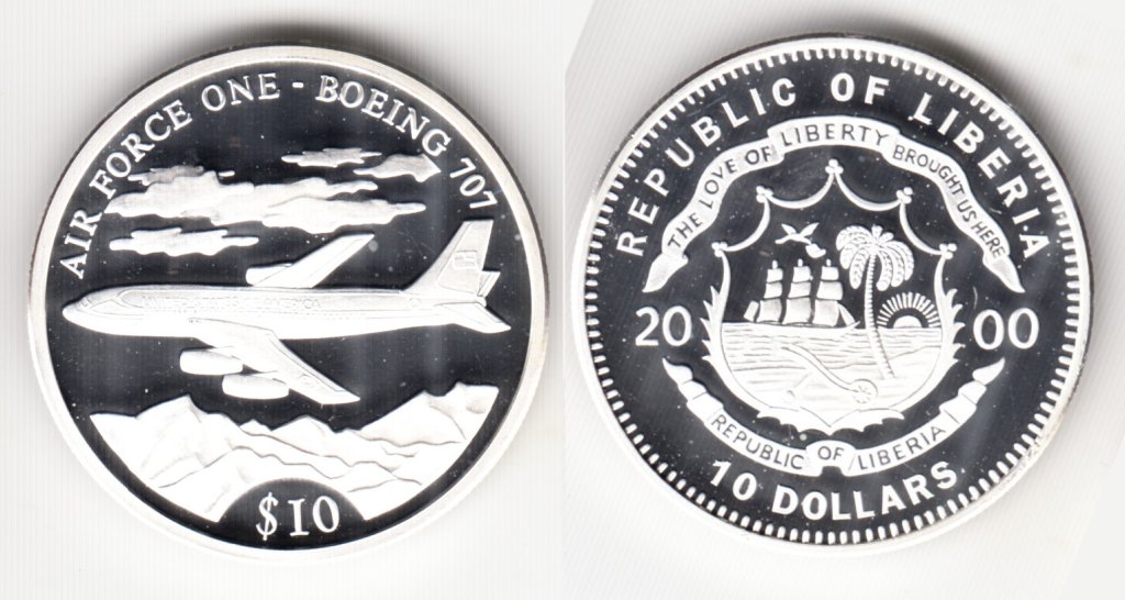 10 dollar Liberia 2000 Boeing 707.jpg