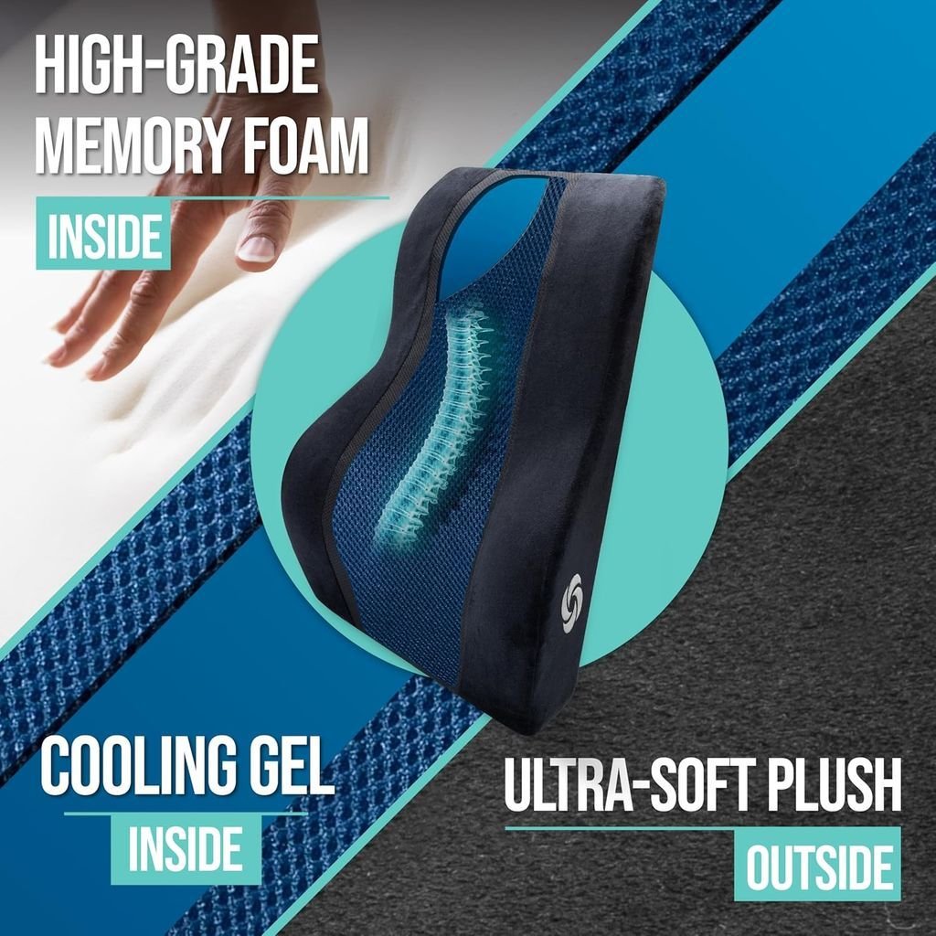 Gối tựa lưng đệm mút hoạt tính Memory Foam Cooling Gel Samsonite SA6257-AMZ4.jpg