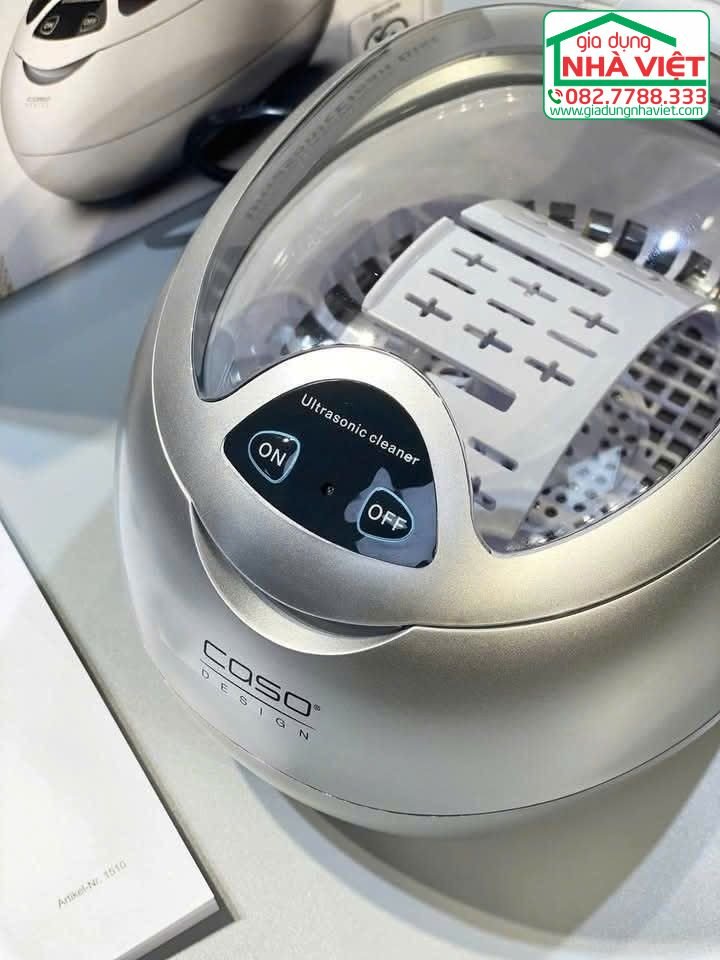 Máy làm sạch trang sức bằng sóng siêu âm 50W CASO UltraSonicClean Disc 15106.jpg