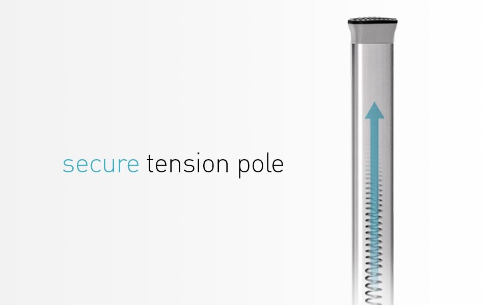 Giá kệ góc treo dụng cụ nhà tắm loại chống sàn và trần Simplehuman BT10623.jpg