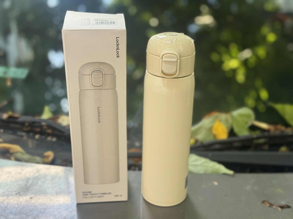 Bình giữ nhiệt 500ml nắp mở 1 chạm Round One-Touch Tumbler LocknLock LHC32966.jpeg