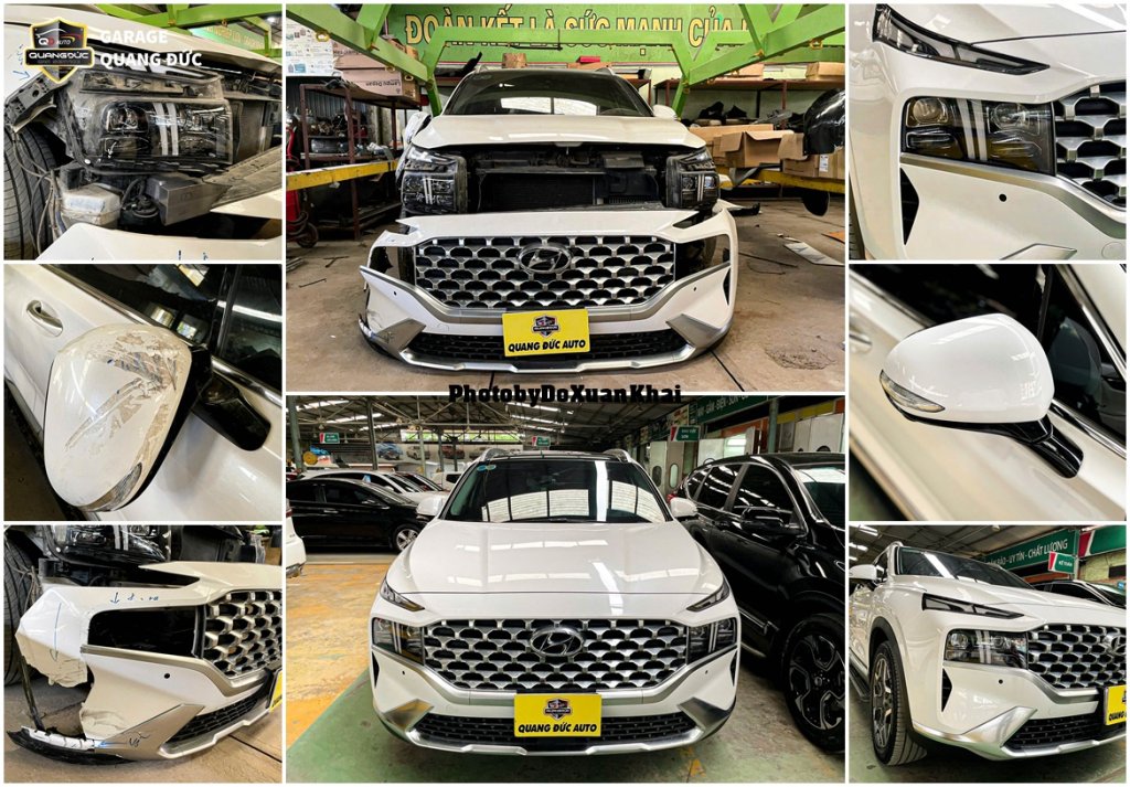HYUNDAI SANTAFE TRẮNG - RÁCH CẢN VỠ ĐÈN GÃY GƯƠNG CHIẾU HẬU quangduc khaiphuchoi (1).jpg