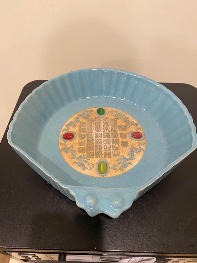 Ang cổ thời Tống màu xanh men Nhữ Diêu - Ancient Song Dynasty blue glazed Ruyao porcelain -1 (2).jpg