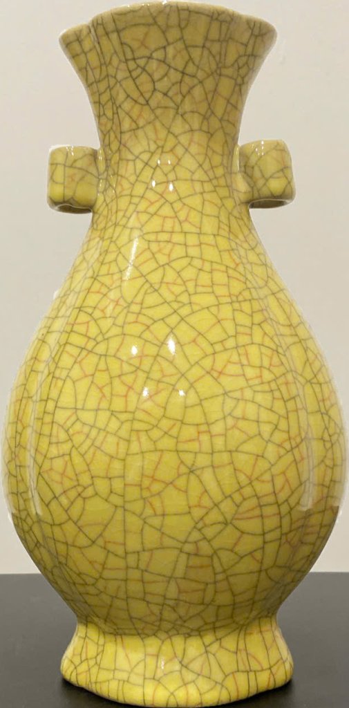 Bình thời đại nhà Tống màu vàng men Quan Diêu - Guan Yao Glazed Yellow Song Dynasty Vase - (2).jpg