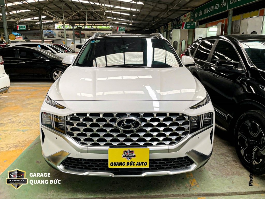 HYUNDAI SANTAFE TRẮNG - RÁCH CẢN VỠ ĐÈN GÃY GƯƠNG CHIẾU HẬU quangduc khaiphuchoi (8).jpg