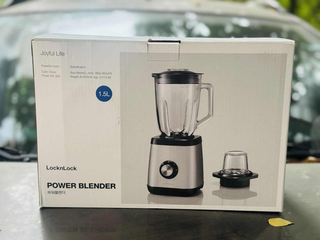 Máy xay sinh tố cối thuỷ tinh 600W LocknLock Power Blender EJM366SLV6.jpeg