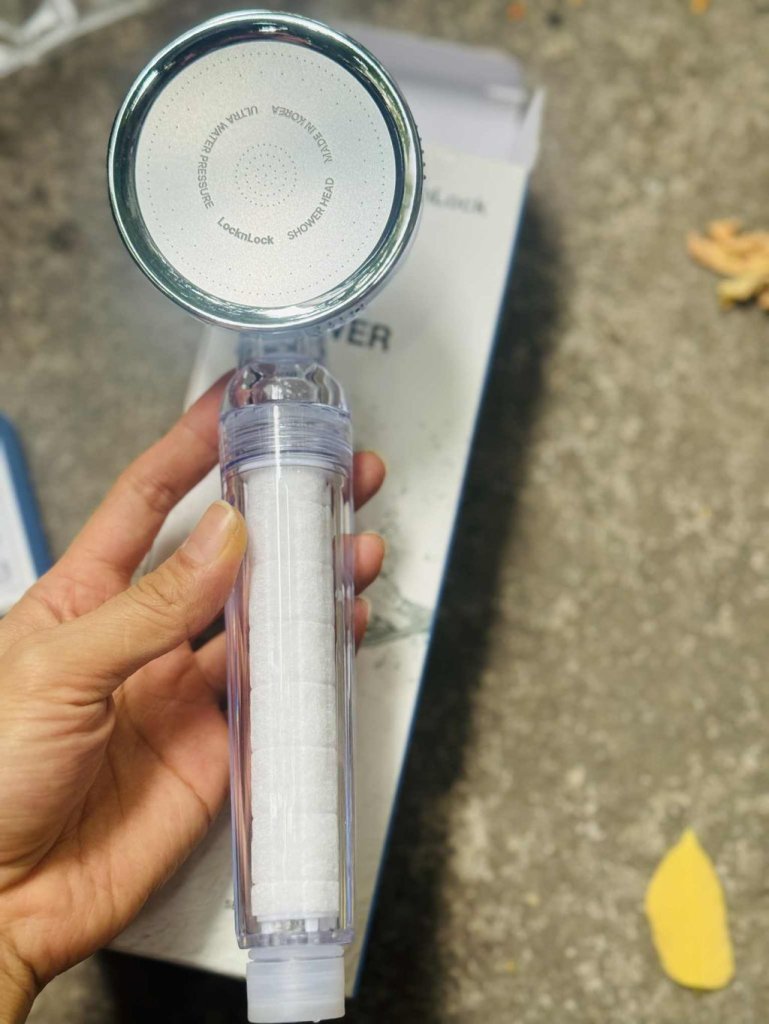 Đầu vòi sen tăng áp, lọc nước LocknLock LBW400 - Made in Korea6.jpeg