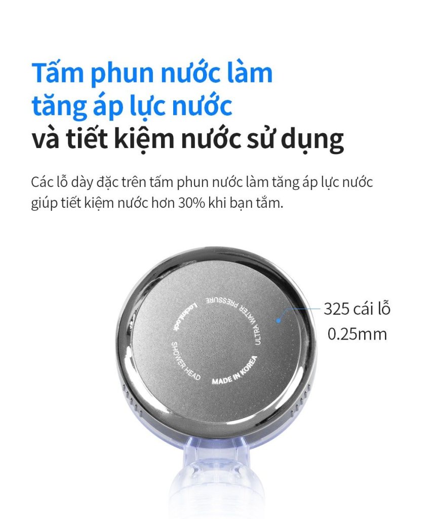 Đầu vòi sen tăng áp, lọc nước LocknLock LBW400 - Made in Korea16.jpg