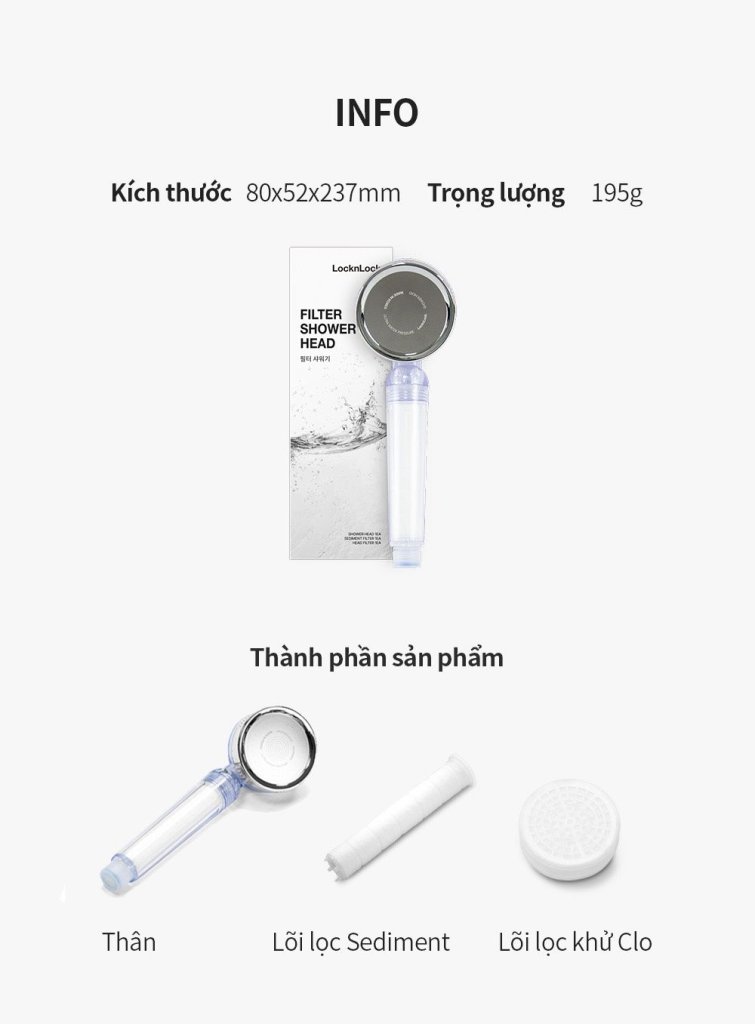 Đầu vòi sen tăng áp, lọc nước LocknLock LBW400 - Made in Korea19.jpg