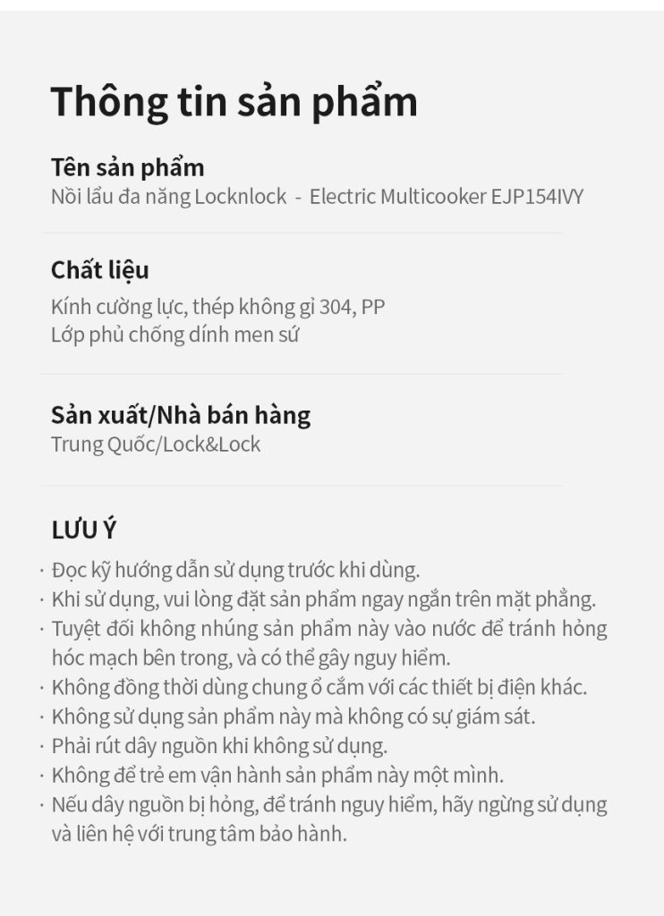 Nồi lẩu điện đa năng 4.5L 1500W Bianco Electric Multicooker Locknlock EJP154IVY7.jpeg