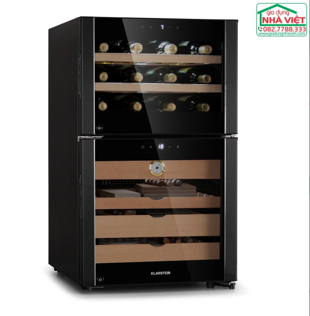 Tủ bảo quản rượu vang Klarstein El Dorado 108L6.jpg