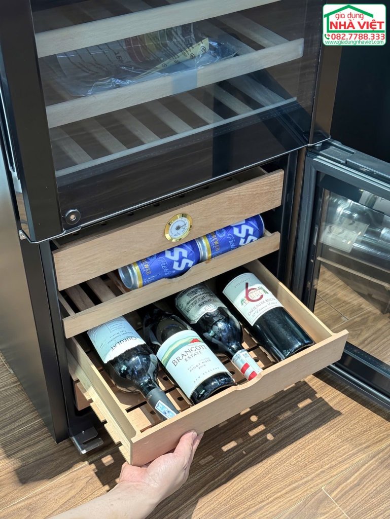 Tủ bảo quản rượu vang Klarstein El Dorado 108L2.jpg