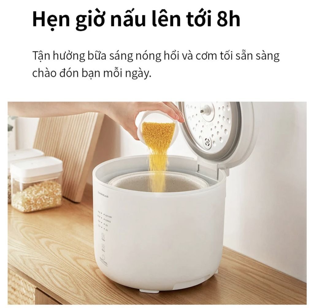 Nồi cơm điện Donggeurami 400W, 1.0L LocknLock EJR334IVY21.jpg