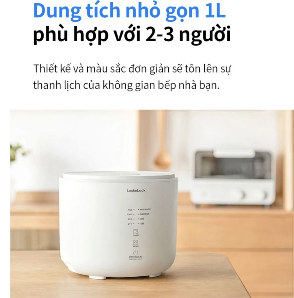 Nồi cơm điện Donggeurami 400W, 1.0L LocknLock EJR334IVY17.jpg