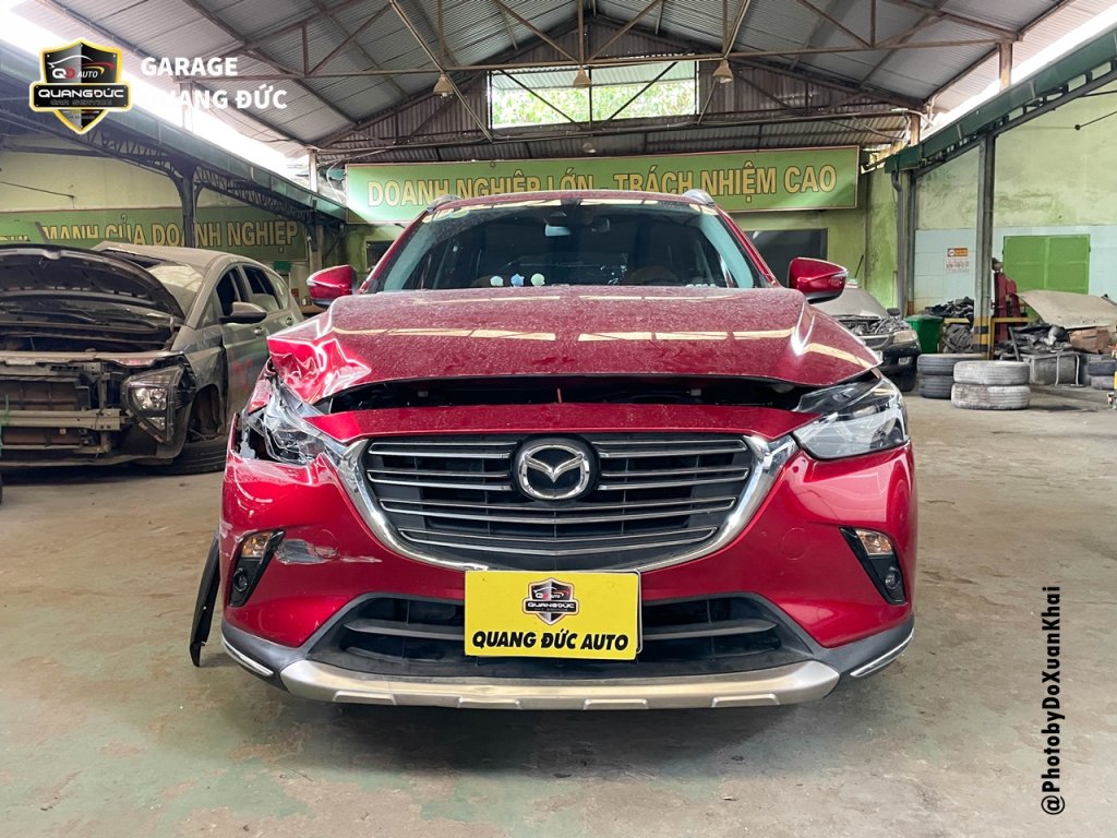 MAZDA CX3 ĐỎ - TAI NẠN ĐẦU, HÔNG XE, CỬA SAU LÁI QUANGDUCAUTO Khải Phục hồi (9).jpg