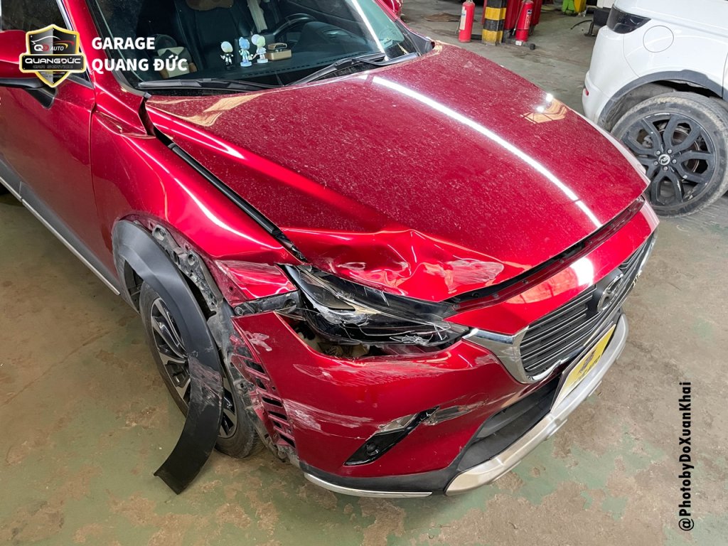 MAZDA CX3 ĐỎ - TAI NẠN ĐẦU, HÔNG XE, CỬA SAU LÁI QUANGDUCAUTO Khải Phục hồi (10).jpg