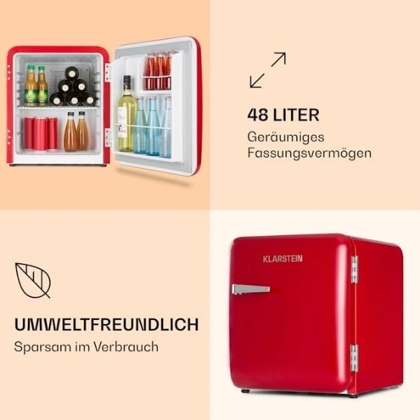 Tủ lạnh Audrey Mini Retro 48L Klarstein 100333458.jpg