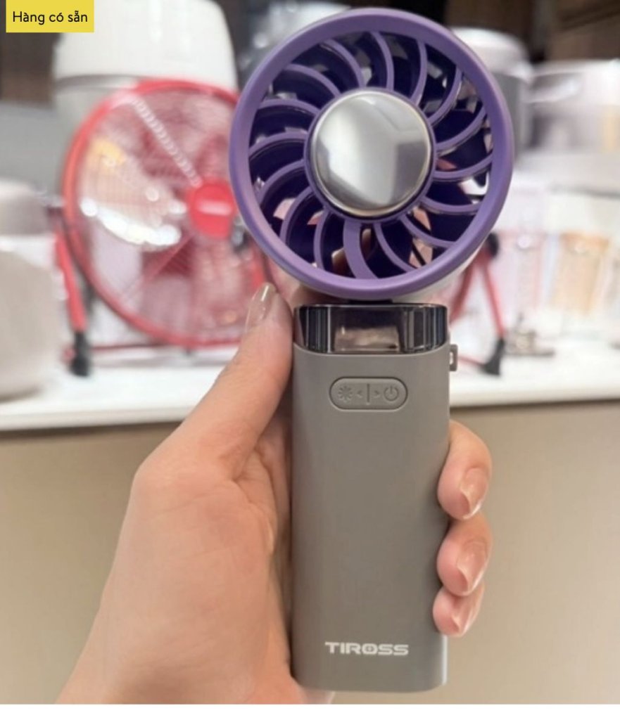 Quạt tích điện mini cầm tay Tiross TS34346.jpg