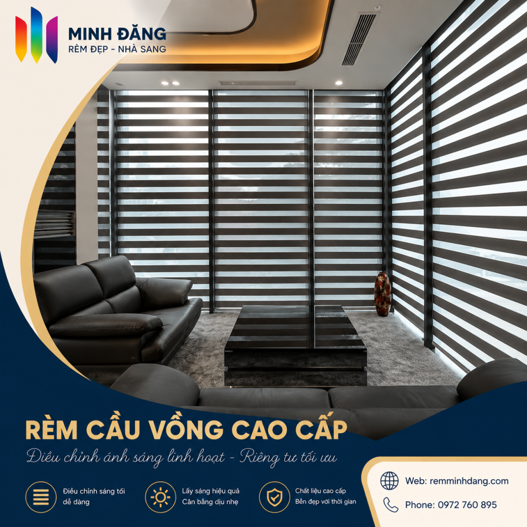 Rèm cầu vồng cho phòng khách rộng căn hộ chung cư.png
