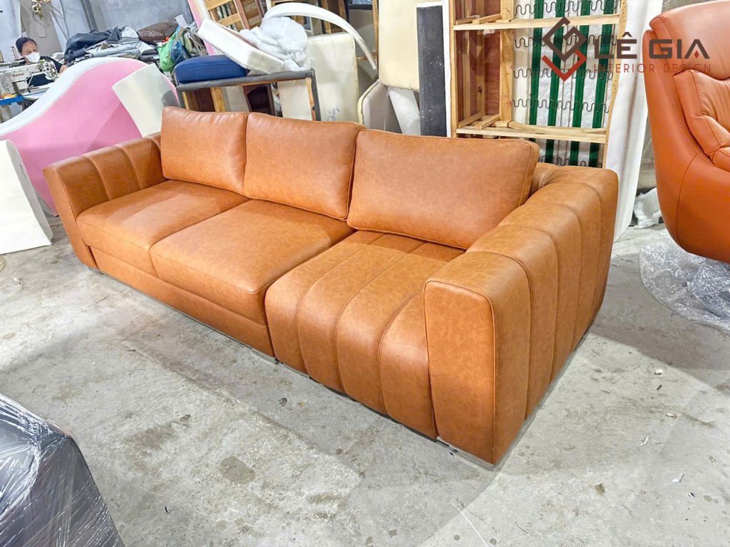 Ảnh chụp thực tế sofa da nỉ phòng khách cao cấp dáng l và văng (731).jpg