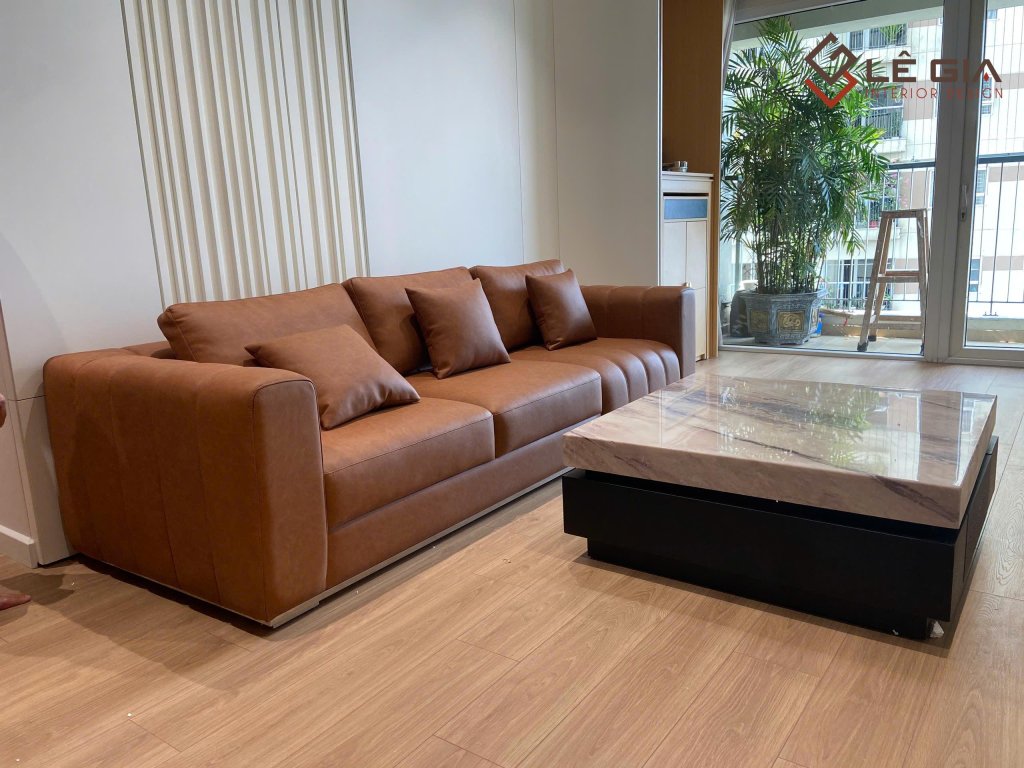 Ảnh chụp thực tế sofa da nỉ phòng khách cao cấp dáng l và văng (739).jpg