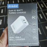 Củ Sạc Nhanh 65W GaN - 2 cổng C - hãng Jinsdar Dual USB C (Hàng Amazon Mỹ).jpeg