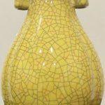 Bình thời đại nhà Tống màu vàng men Quan Diêu - Guan Yao Glazed Yellow Song Dynasty Vase - (2).jpg