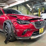 MAZDA CX3 ĐỎ - TAI NẠN ĐẦU, HÔNG XE, CỬA SAU LÁI QUANGDUCAUTO Khải Phục hồi (8).jpg